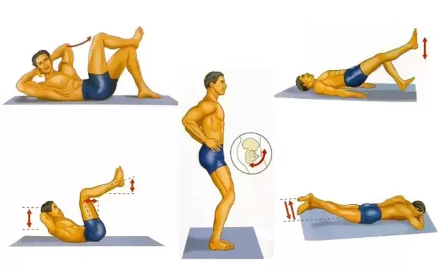 Satu set latihan fisik untuk meningkatkan potensi pada pria